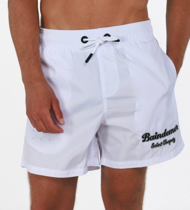 BDM CLASSIC | Mens Swimwear WHITE - BAIN DE MER USA I Luxury Swimwear & Casual wear