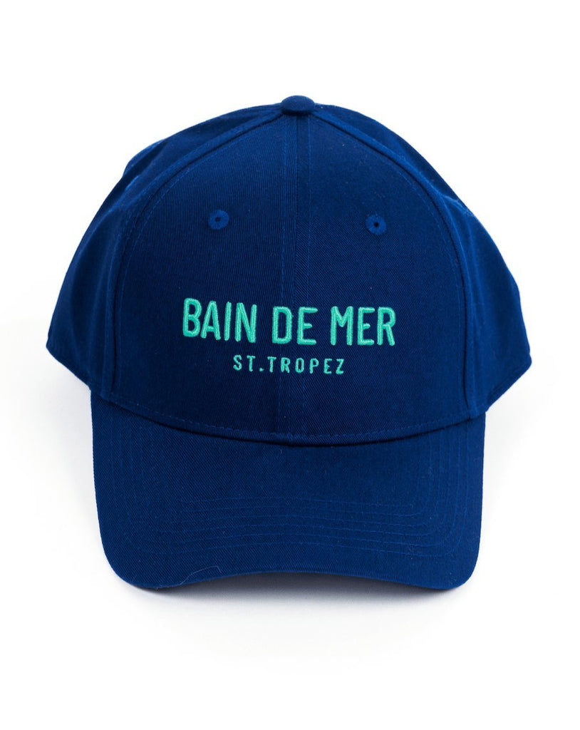 BLUE BDM WOMANʼS CAP - BAIN DE MER USA I Luxury Swimwear & Casual wear