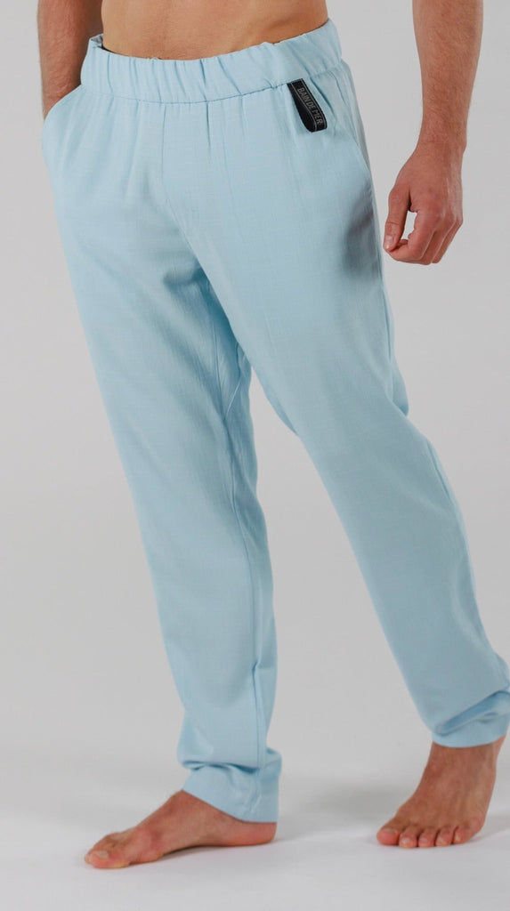 LINEN PANTS | SKY BLUE - BAIN DE MER USA I Luxury Swimwear & Casual wear