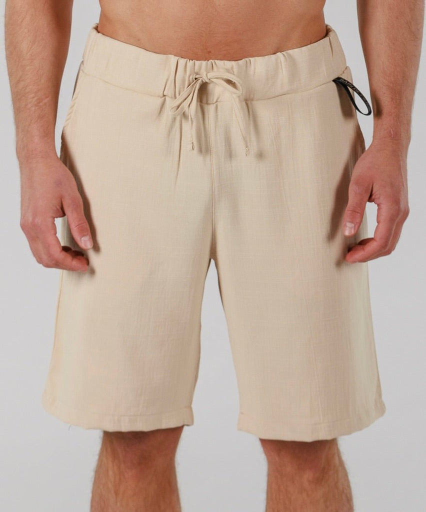 LINEN SHORTS | SAND - BAIN DE MER USA I Luxury Swimwear & Casual wear