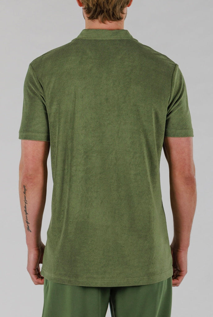 SCUBA POLO | MILITARY GREEN - BAIN DE MER USA I Luxury Swimwear & Casual wear