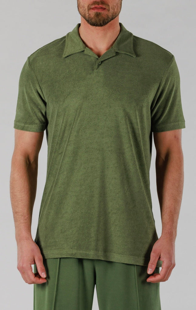 SCUBA POLO | MILITARY GREEN - BAIN DE MER USA I Luxury Swimwear & Casual wear