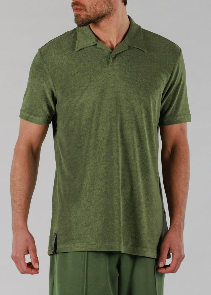 SCUBA POLO | MILITARY GREEN - BAIN DE MER USA I Luxury Swimwear & Casual wear