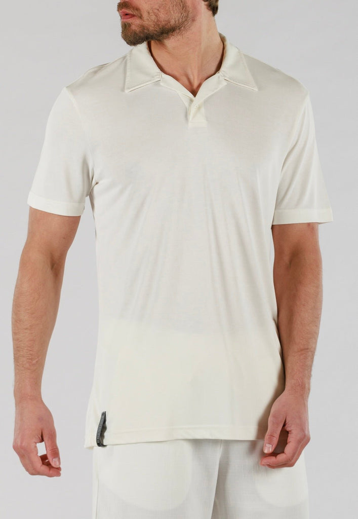 SCUBA POLO | WHITE - BAIN DE MER USA I Luxury Swimwear & Casual wear