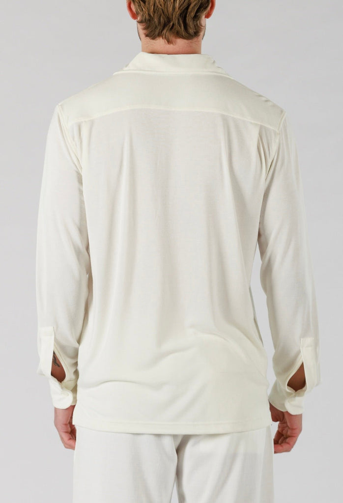 SCUBA SHIRT LONG SLEEVE | WHITE - BAIN DE MER USA I Luxury Swimwear & Casual wear