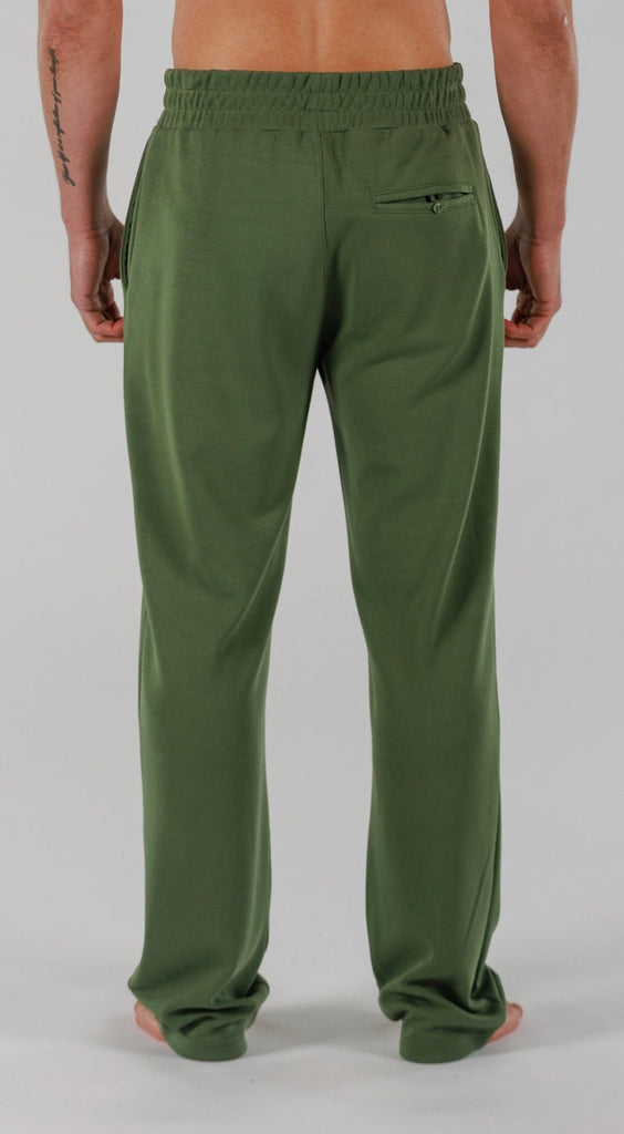 SQUARE PIQUE PANTS | MILITARY GREEN - BAIN DE MER USA I Luxury Swimwear & Casual wear