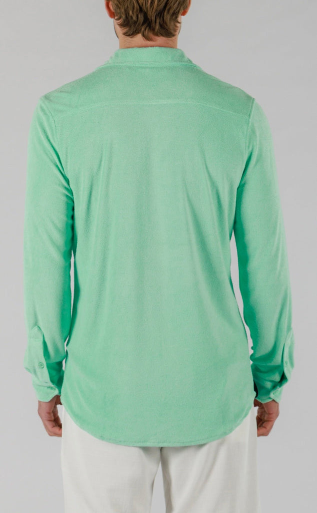 TERRY SHIRT LONG SLEEVE | BROOK GREEN - BAIN DE MER USA I Luxury Swimwear & Casual wear