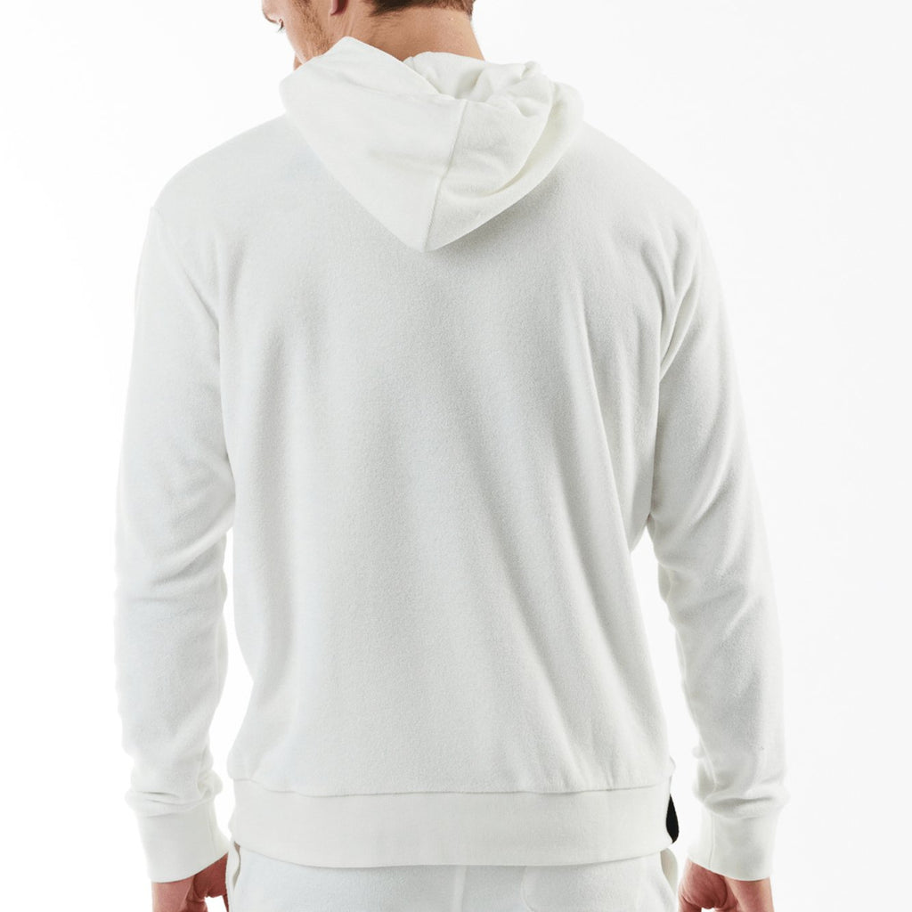 BOHEME WHITE | Towelling Hoodie - BAIN DE MER USA I Luxury swimwear & casual wear