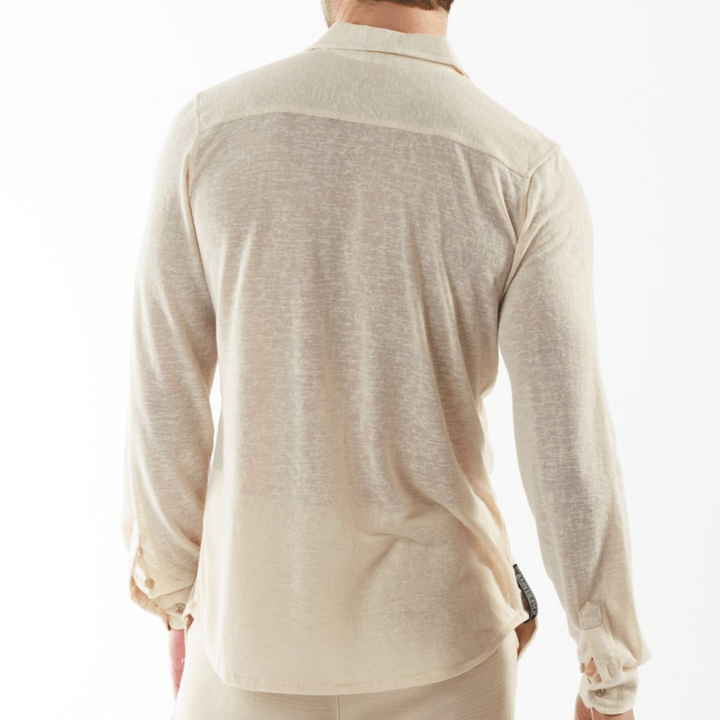 BYBLOS SAND | Linen Shirt Long Sleeve - BAIN DE MER USA I Luxury swimwear & casual wear