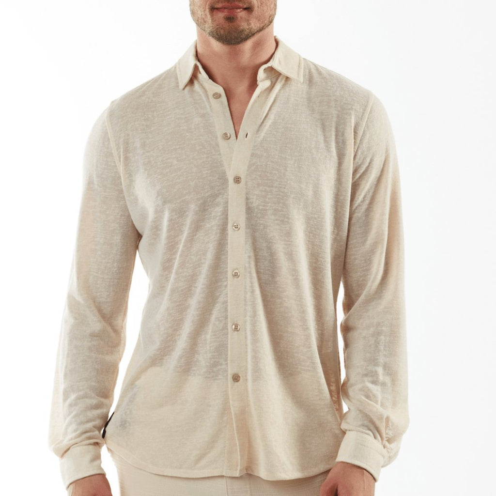 BYBLOS SAND | Linen Shirt Long Sleeve - BAIN DE MER USA I Luxury swimwear & casual wear