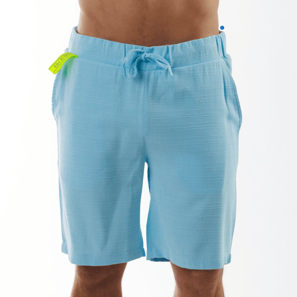 CLUB 55 SKY BLUE | Mens Linen Shorts - BAIN DE MER USA I Luxury swimwear & casual wear