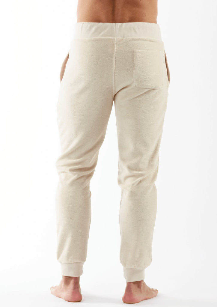 JET LAG SAND | Towelling Joggers - BAIN DE MER USA I Luxury Swimwear & Casual wear