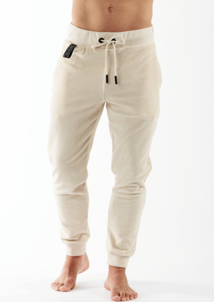 JET LAG SAND | Towelling Joggers - BAIN DE MER USA I Luxury Swimwear & Casual wear