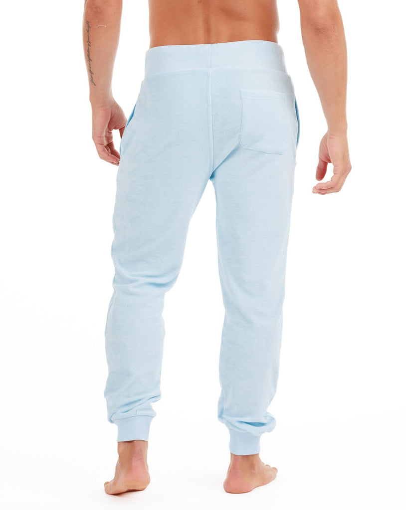 JET LAG SKY BLUE | Towelling Joggers - BAIN DE MER USA I Luxury Swimwear & Casual wear