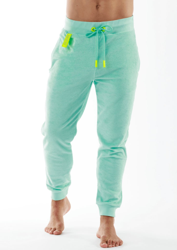 JET LAG TIFFANY BLUE | Towelling Joggers - BAIN DE MER USA I Luxury Swimwear & Casual wear