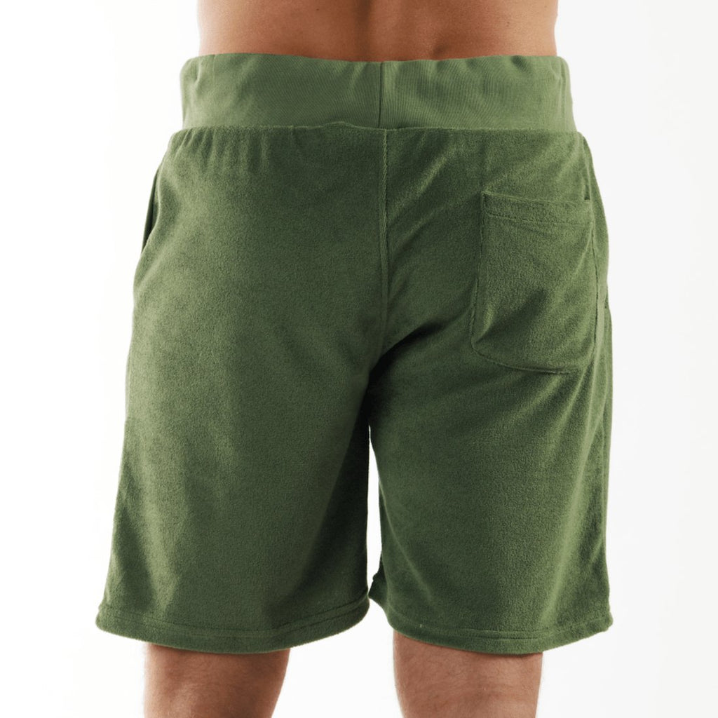 REGATTA MILITARY GREEN | Towelling Shorts - BAIN DE MER USA I Luxury Swimwear & Casual wear