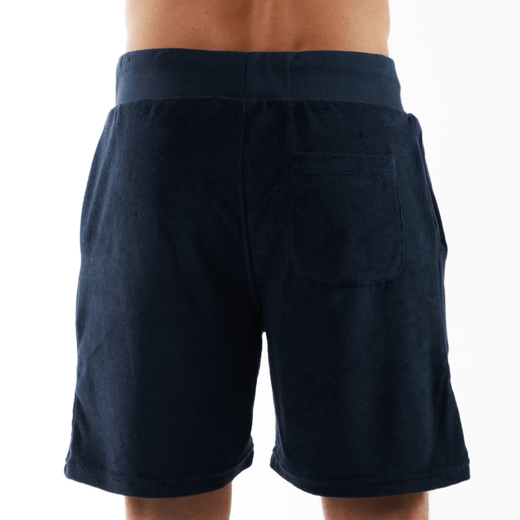 REGATTA NAVY BLUE | Towelling Shorts - BAIN DE MER USA I Luxury Swimwear & Casual wear