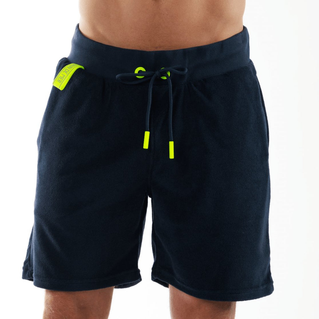 REGATTA NAVY BLUE | Towelling Shorts - BAIN DE MER USA I Luxury Swimwear & Casual wear