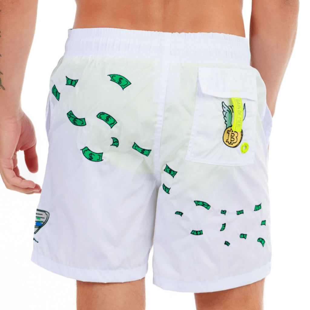 SALIN WHITE | Mens Swimwear CATCH THE DOLLAR - BAIN DE MER USA I Luxury swimwear & casual wear